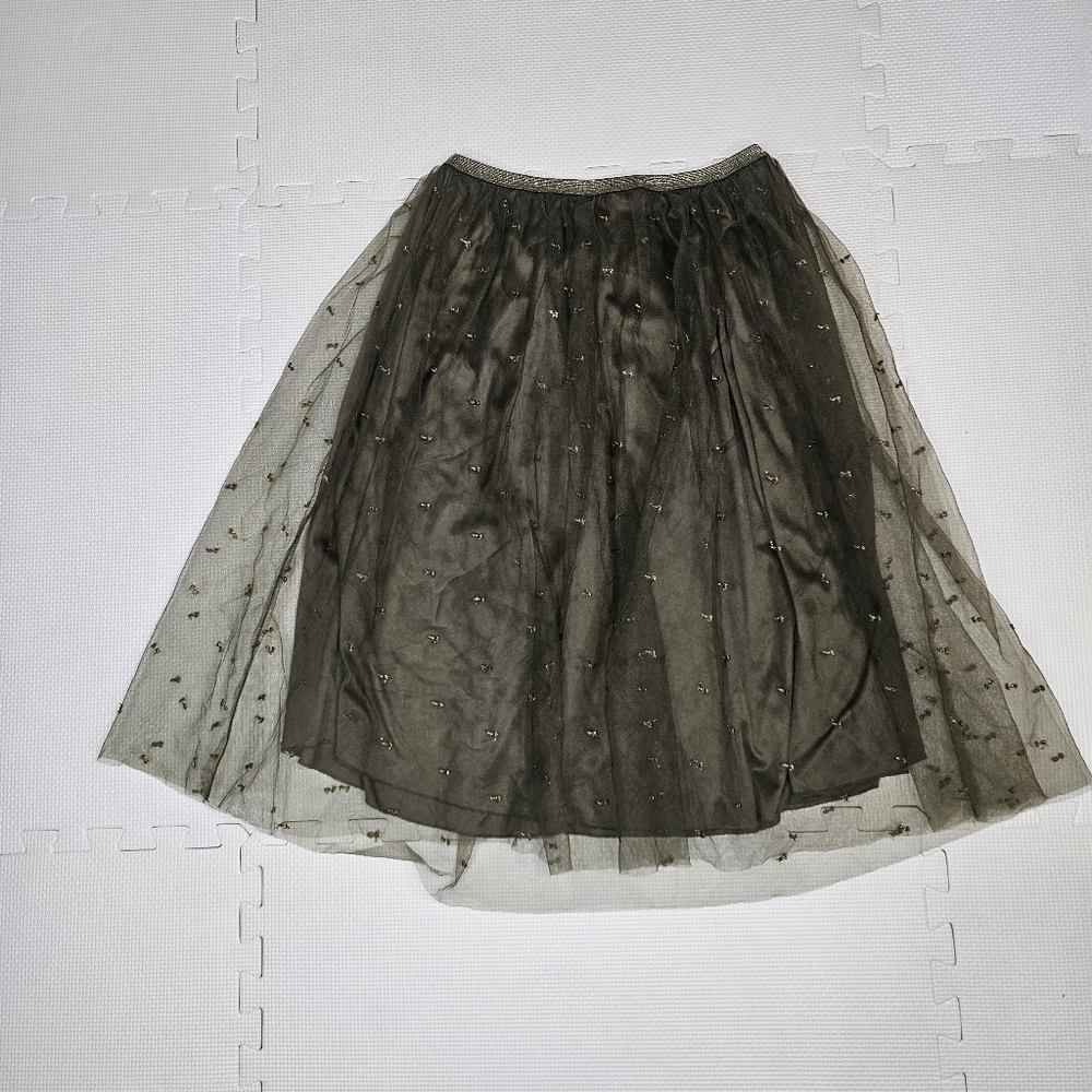 Zara Black High-Low Tulle Skirt